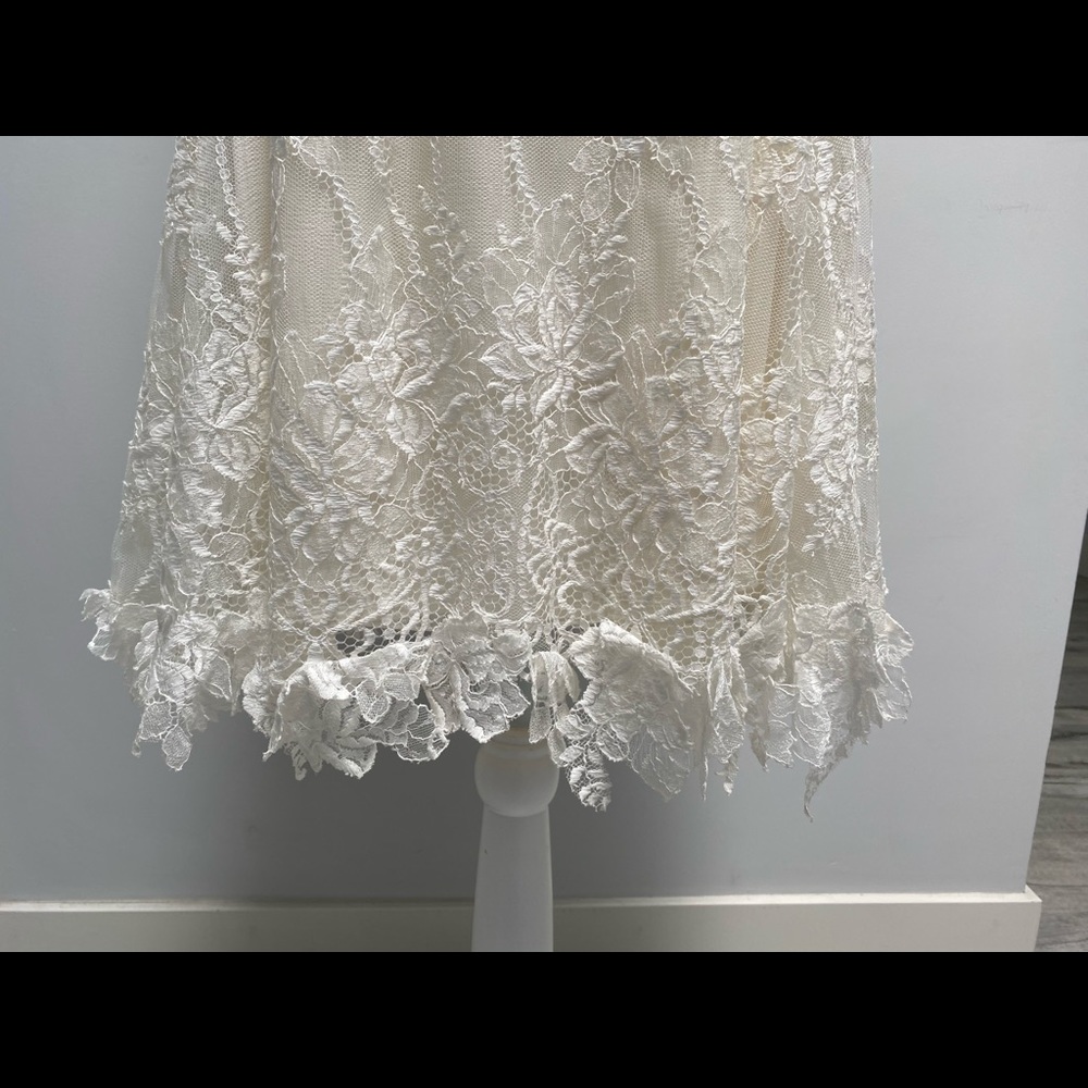 Nina Ricci ivory cream sleeveless lace dress, 34 - Picture 9 of 9